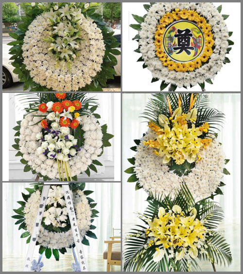 广东广州市白云区江高镇中八村花圈速递